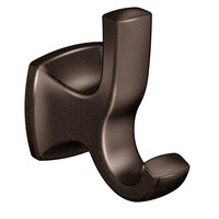 Moen Voss Double Robe Hook, Oil Rubbed Bronze Front_Three_Fourths_Angled_Right