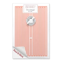 Désembueur de miroir rectangulaire WarmlyYours, 12 x 18 po, blanc