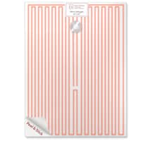 Désembueur de miroir rectangulaire WarmlyYours, 24 x 32 po, blanc