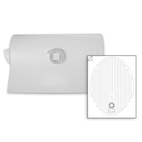 WarmlyYours Circular Mirror Defogger, 20-in, White Composite_or_Mixed