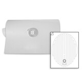 WarmlyYours 18x26-in Expandable Ovular White Mirror Defogger Front_Flat