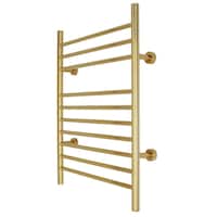 WarmlyYours Wall-Mounted Towel Warmer, Infinity Gold Front_Angled_Left