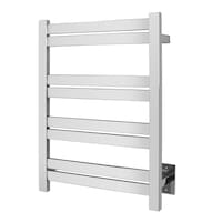 WarmlyYours Wall-Mounted Towel Warmer, Maple Polished Front_Angled_Left