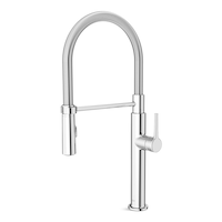 American Standard Studio® S Semi-Pro Dual Spray Pull-Down Kitchen Faucet with Spring Spout, Chrome Front_Three_Fourths_Angled_Left