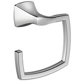 Moen Voss Square Wall Mount Hand Towel Ring, Chrome Front_Three_Fourths_Angled_Right