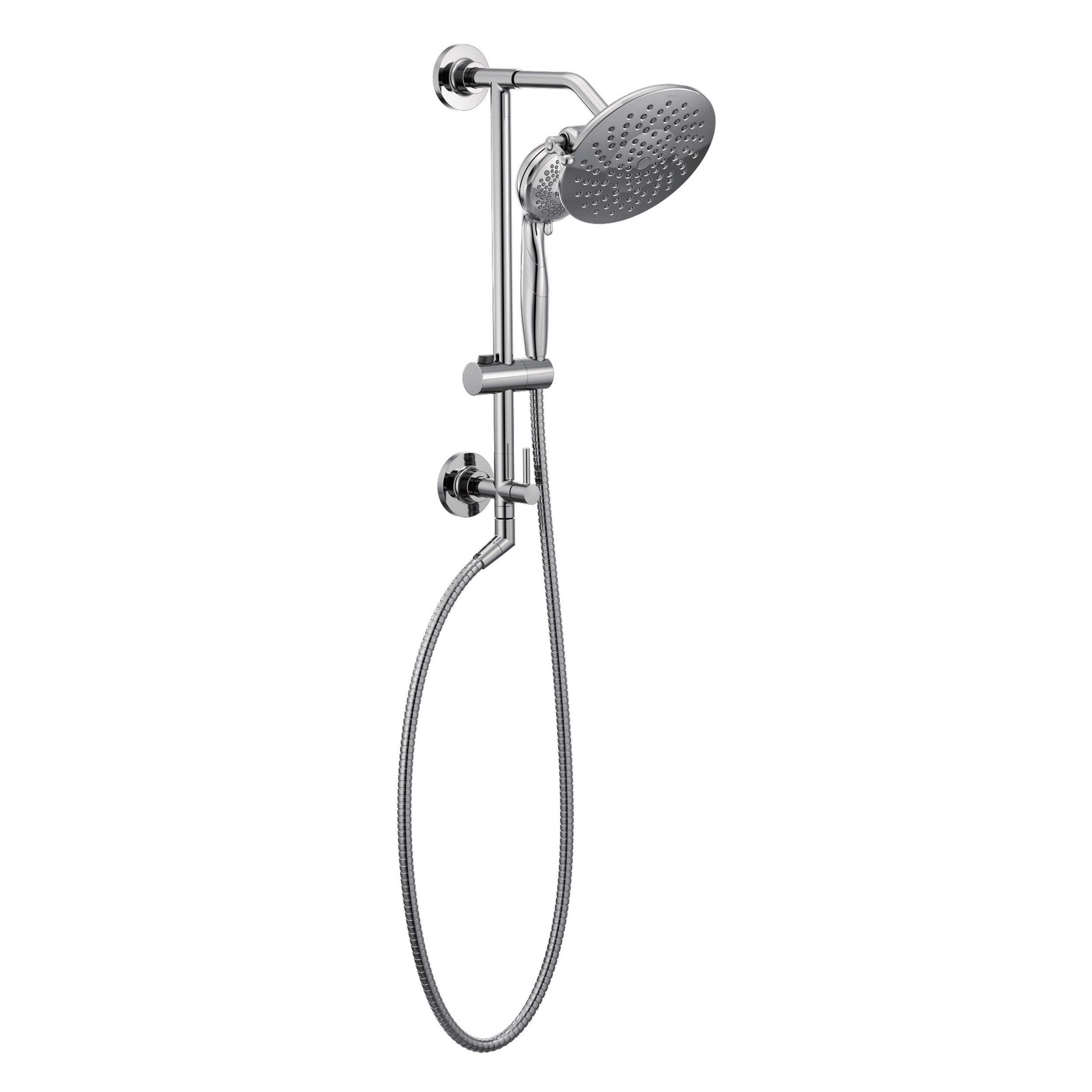 Moen 2S 8-in Rainshower with Immersion Technology, Chrome Front_Angled_Right