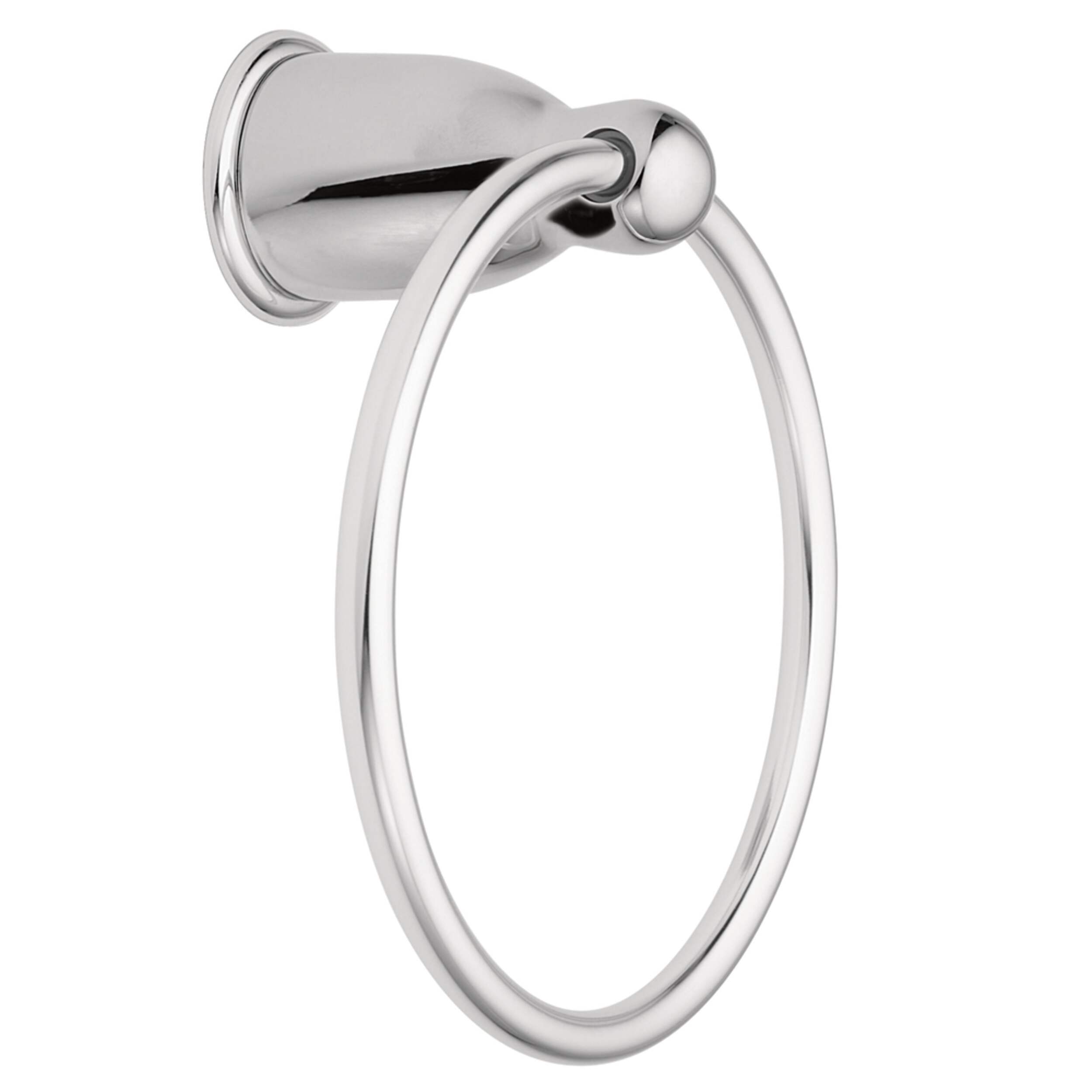 Moen Mason Hand Towel Ring, Chrome Front_Three_Fourths_Angled_Right