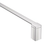 Moen 90-Degree Towel Bar, Chrome, 18-in Front_Three_Fourths_Angled_Right
