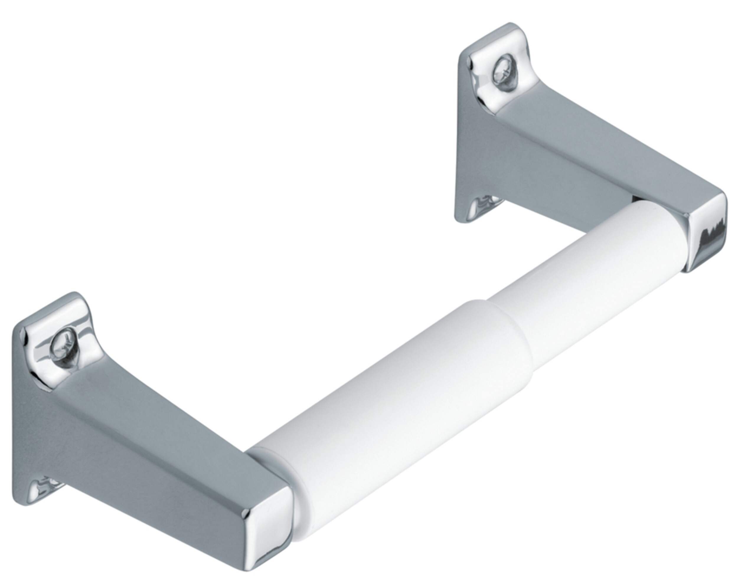 Moen Economy Paper Holder, Chrome Front_Three_Fourths_Angled_Right