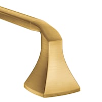 Moen Voss Towel Bar, Brushed Gold, 24-in Front_Three_Fourths_Angled_Right