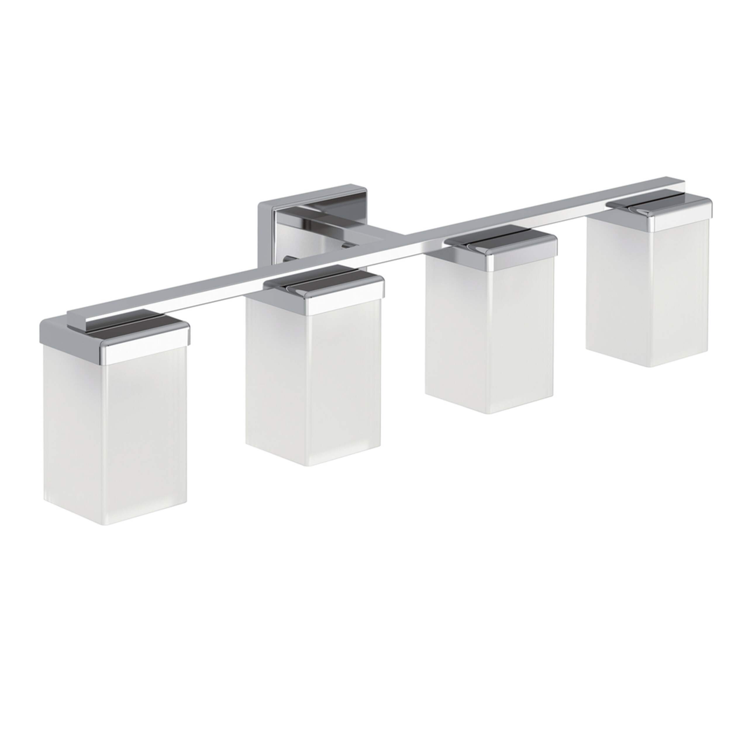 Moen 90-Degree Vanity Lighting Fixture, Chrome, 4-L Front_Three_Fourths_Angled_Right