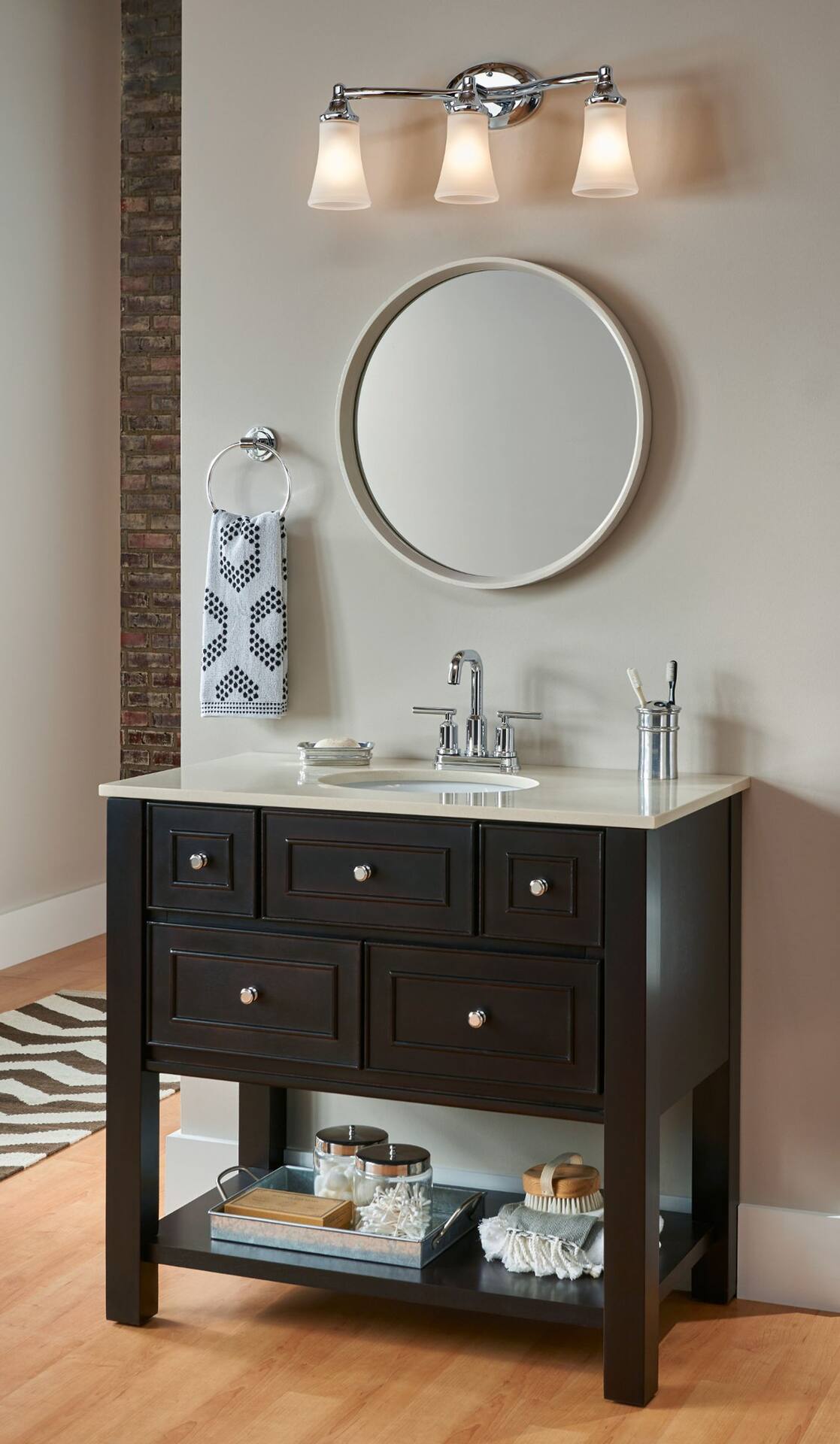 Moen eva vanity deals light