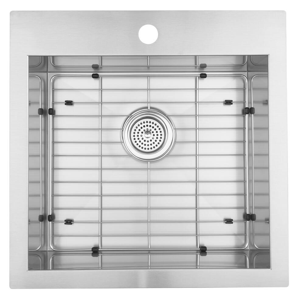 Artika Top Undermount Stainless Steel Single Bowl Kitchen Sink 21x21x9   Artika Single Bowl Sink Stainless Steel E6591073 2d64 4972 B456 Fb5f0690a092 