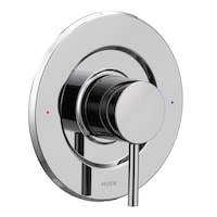 Moen Align Posi-Temp Pressure Balancing Modern Tub & Shower Valve Trim Kit, Valve Required, Chrome Front_Three_Fourths_Angled_Right