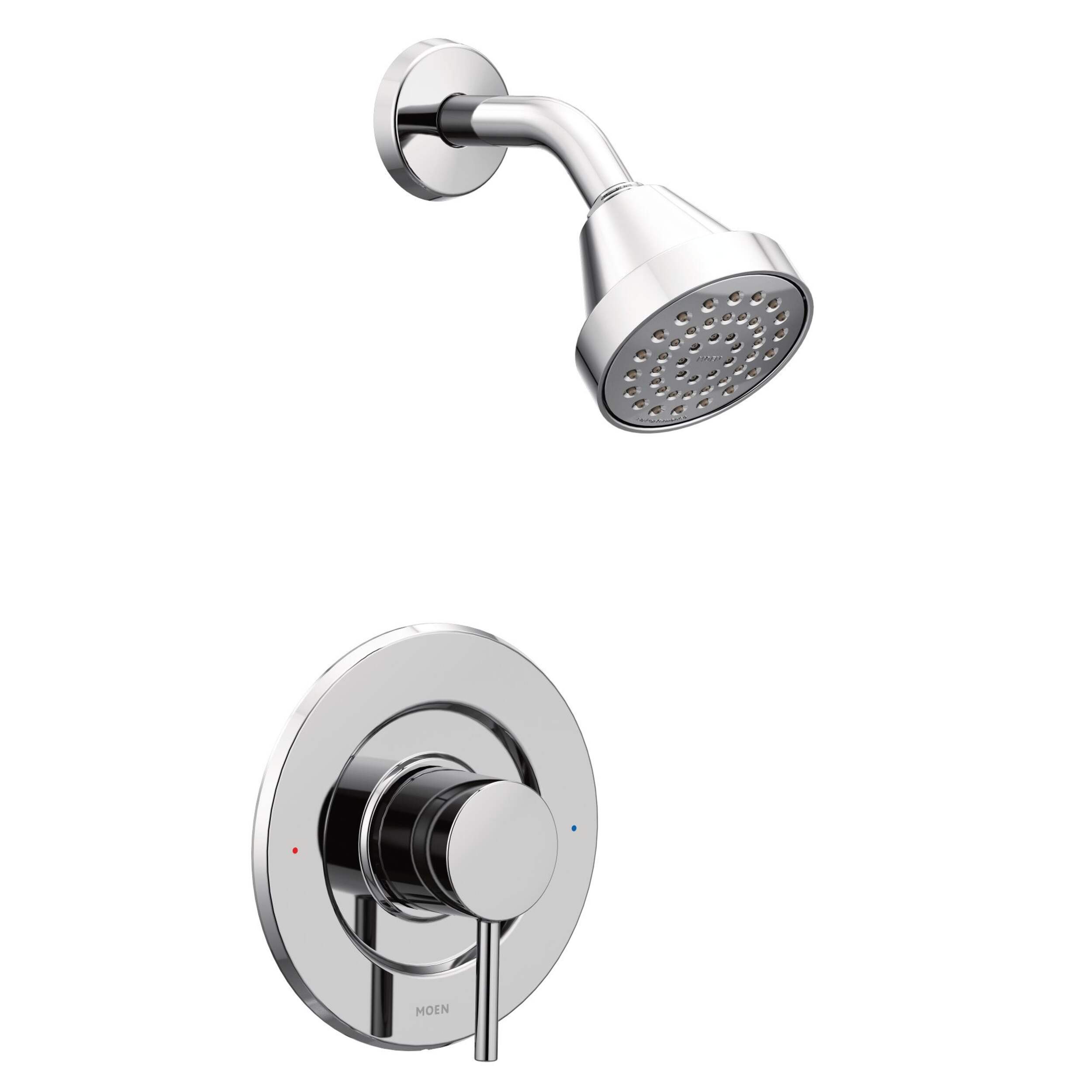 Moen Align Posi-Temp Pressure Balancing Modern Shower Trim Kit, Valve Required, Chrome Front_Three_Fourths_Angled_Right