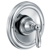 Moen Brantford Posi-Temp Pressure Balancing Traditional Tub & Shower Valve Trim Kit, Valve Required, Chrome Front_Three_Fourths_Angled_Right