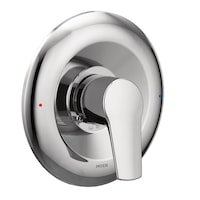 Moen Method Single-Handle Posi-Temp Shower Valve Trim Kit, Valve Required, Chrome Front_Three_Fourths_Angled_Right