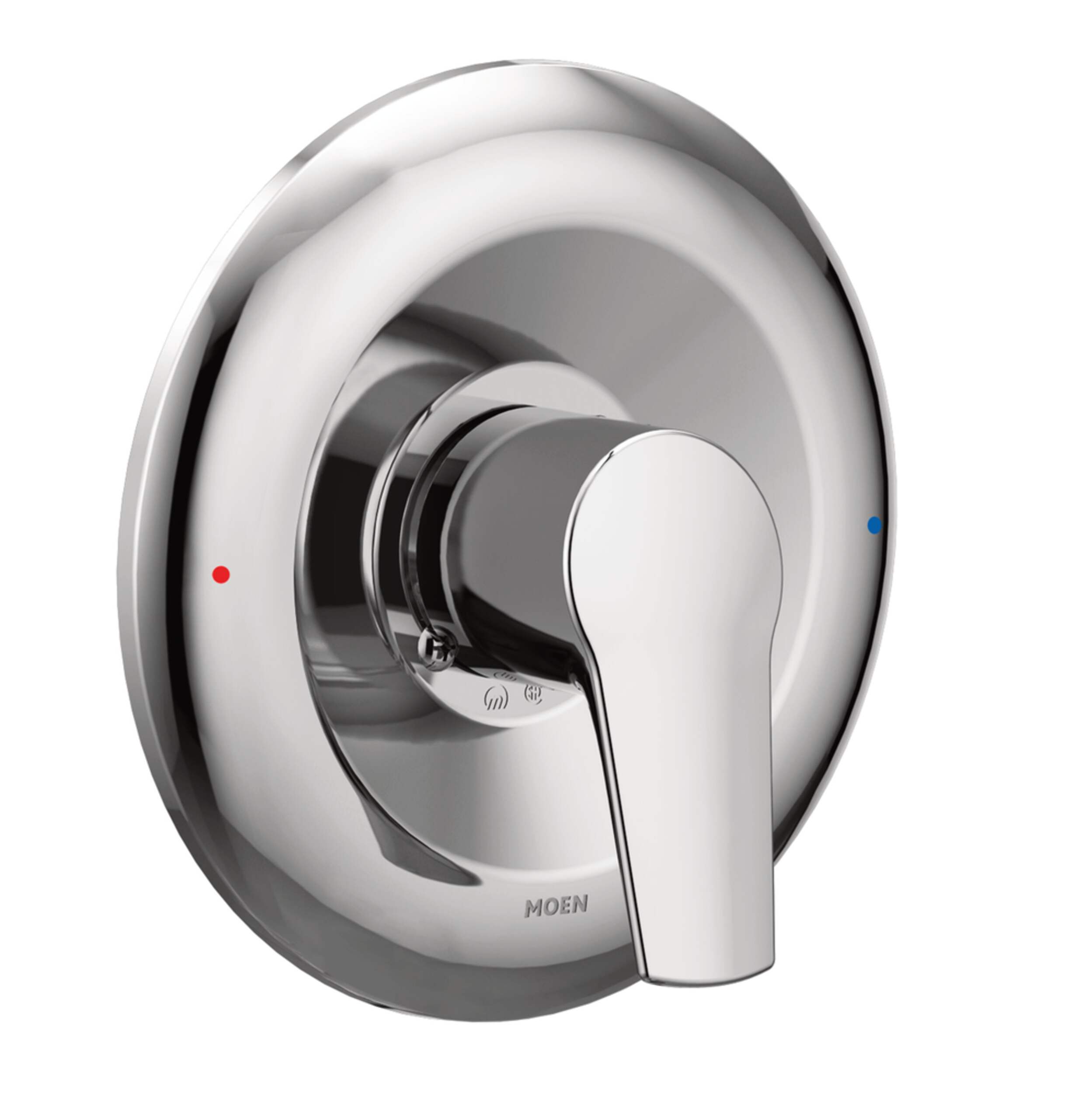 Moen Method Single-Handle Posi-Temp Shower Valve Trim Kit, Valve Required, Chrome Front_Three_Fourths_Angled_Right