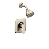 Moen Rizon Rizon Posi-Temp Shower Trim without Valve, 2.5 GPM Flow Rate, 24-in, Brushed Nickel Front_Three_Fourths_Angled_Right