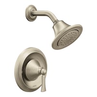 Moen Wynford Posi-Temp Shower Trim Kit, Valve Required, Brushed Nickel Front_Three_Fourths_Angled_Right