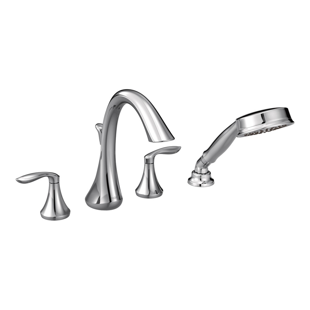 Moen EVA 2Handle Deck Mount Roman Tub Faucet Trim Kit with Single