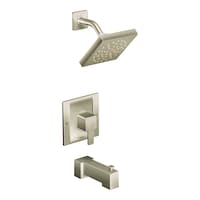 Moen 90 Degree Posi-Temp Tub/Shower, Brushed Nickel Front_Three_Fourths_Angled_Right