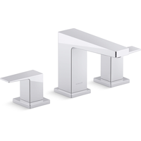 Kohler Honesty 2-Handle Bathroom Faucet, Polished Chrome Front_Three_Fourths_Angled_Right