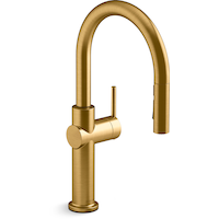 Kohler Crue 1-Handle Kitchen Faucet, Brass Front_Three_Fourths_Angled_Right