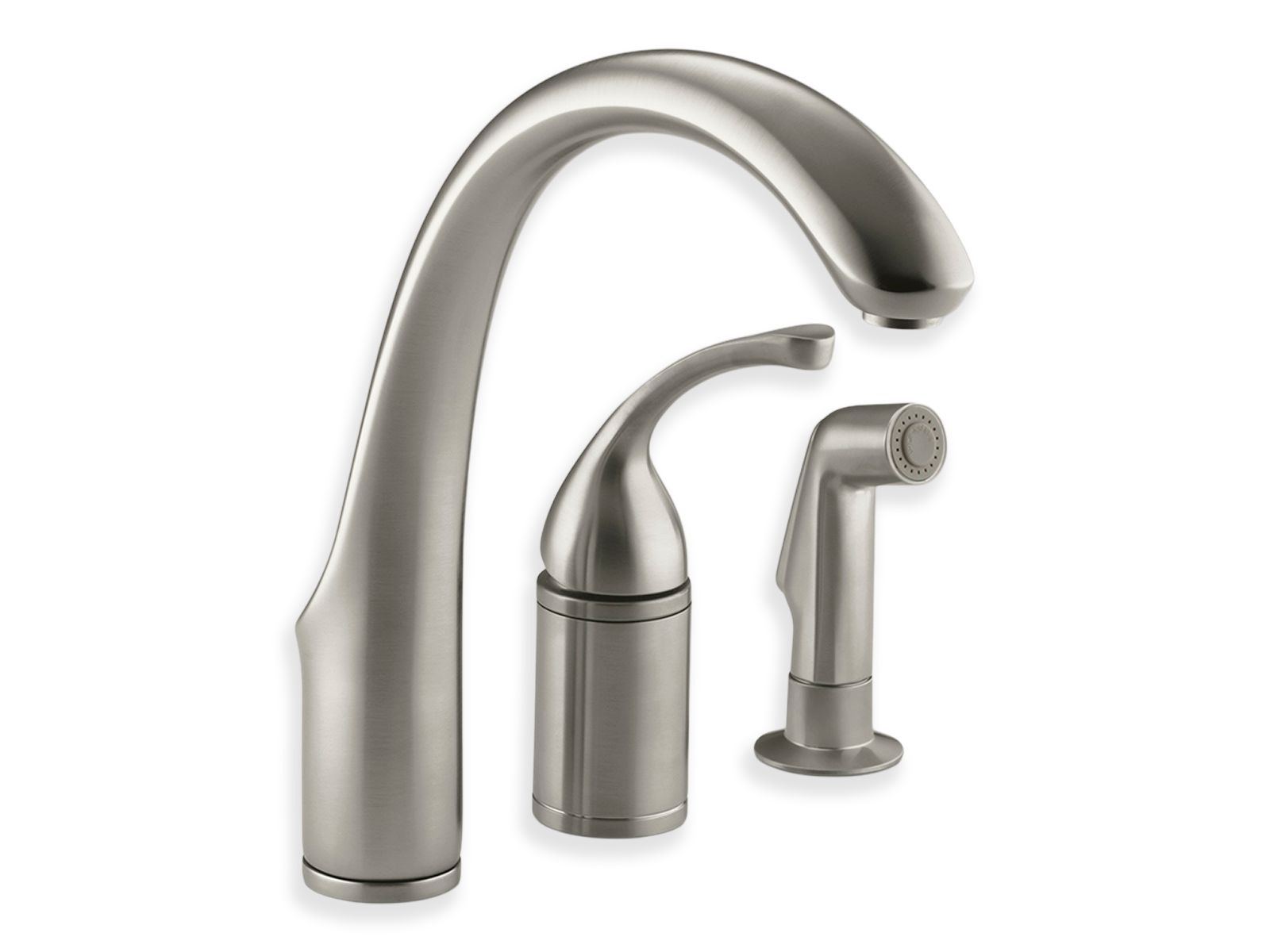 Kohler Forté® Triple Hole Remote Valve Kitchen Sink Faucet with 9in