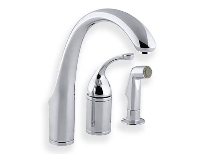 Kohler Fort Triple Hole Remote Valve Kitchen Sink Faucet With 9 In   Kohler Forte 3 Hole Kitchen Faucet 9 Spout Polished Chrome 21a15bfe 6b5b 4b7c B745 5fd0d7496ba4 Jpgrendition 