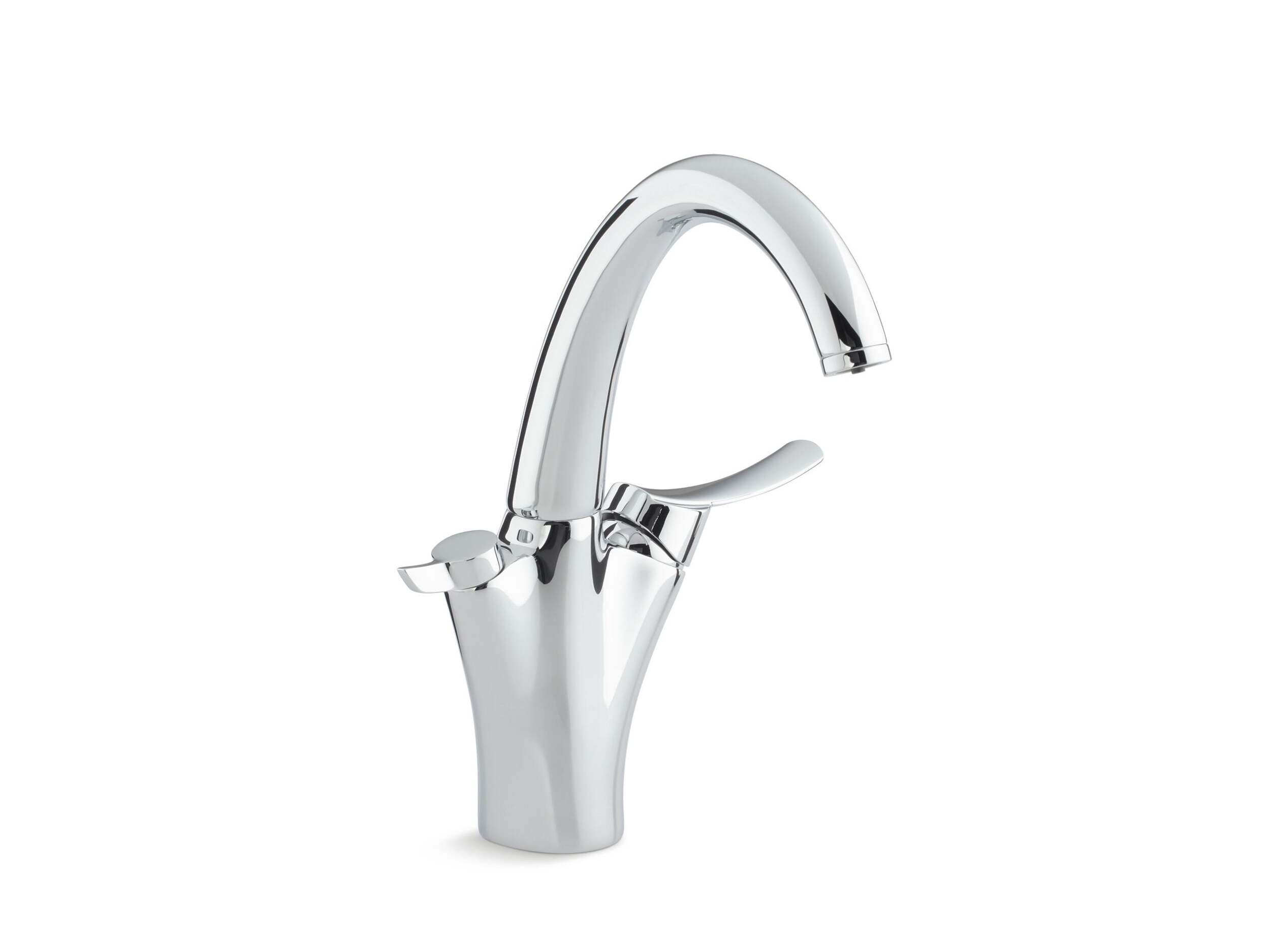 Kohler Carafe® Filtered Water Kitchen Sink Faucet, Polished Chrome Front_Three_Fourths_Angled_Right