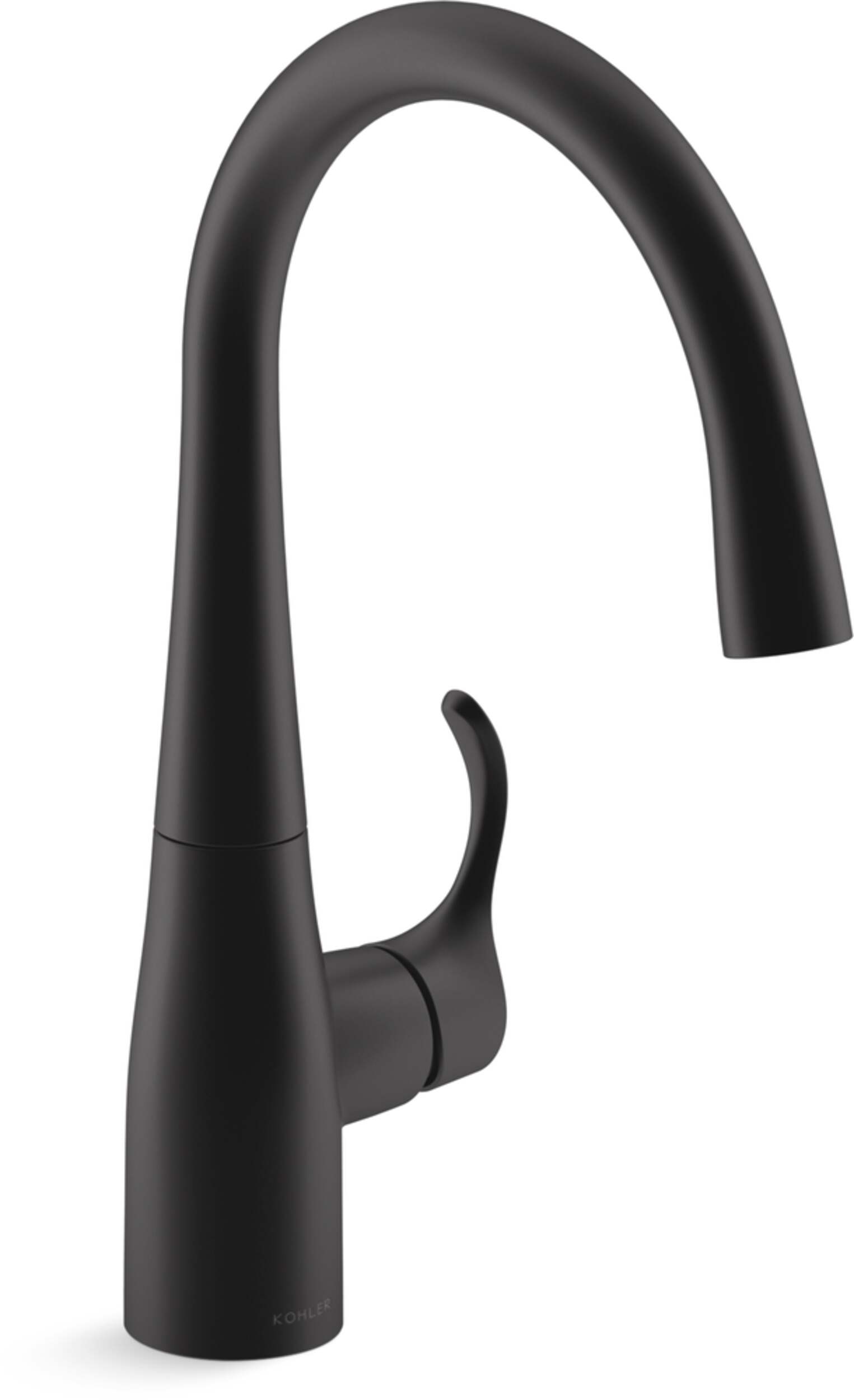 Kohler Simplice® Bar Sink Faucet, Matte Black Front_Three_Fourths_Angled_Right