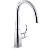 Kohler Simplice® Bar Sink Faucet, Polished Chrome Front_Three_Fourths_Angled_Right