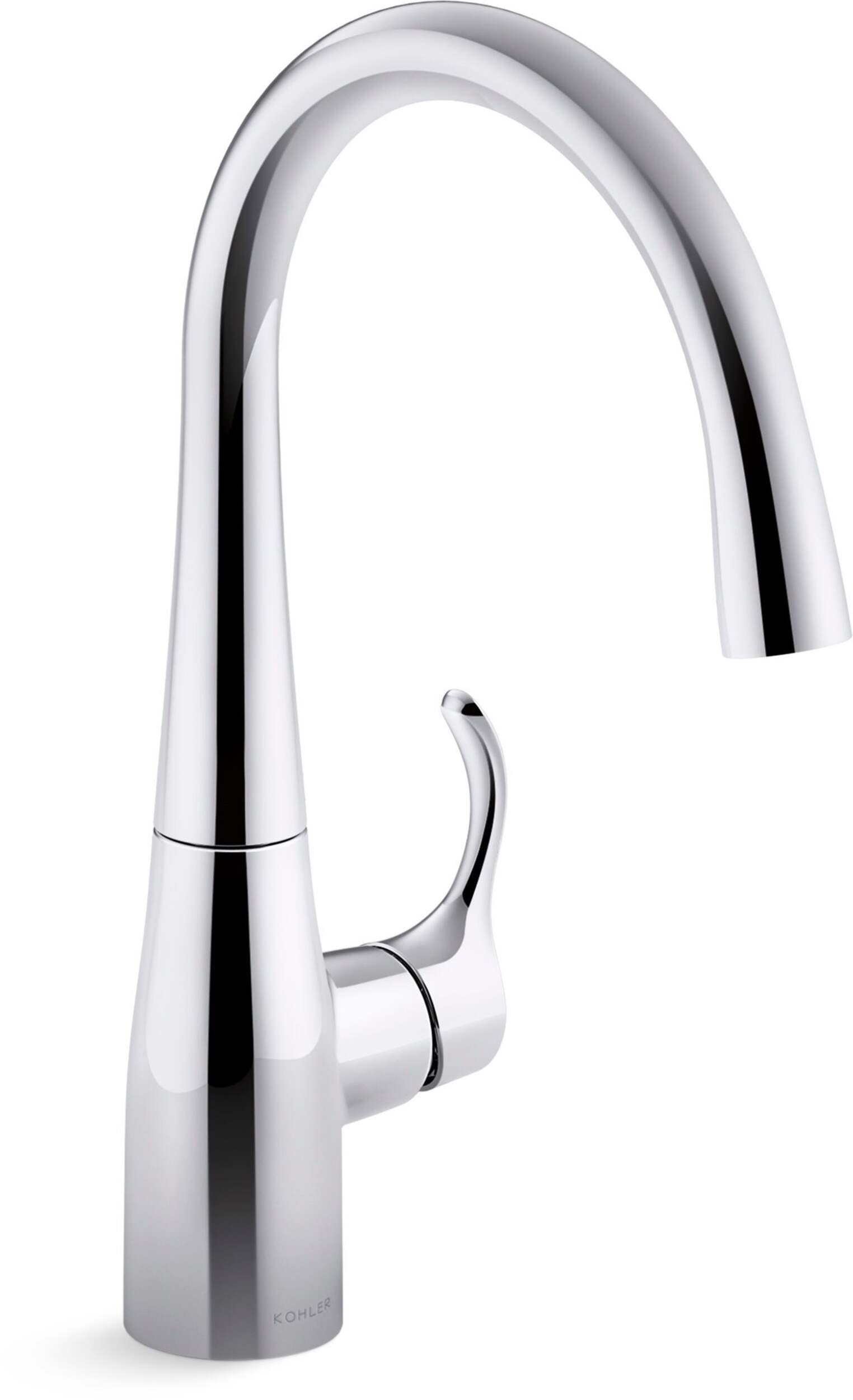 Kohler Simplice® Bar Sink Faucet, Polished Chrome Front_Three_Fourths_Angled_Right