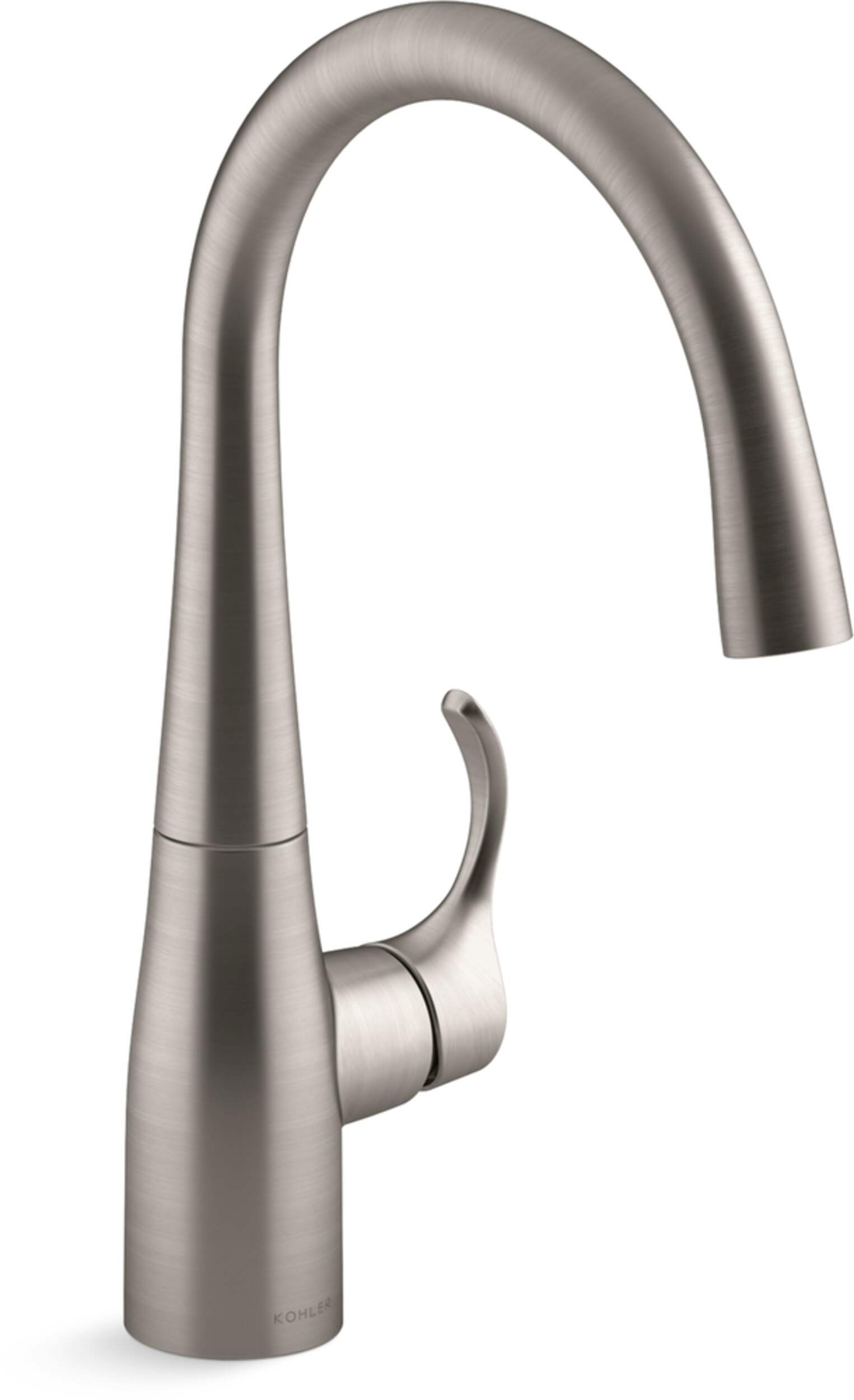 Kohler Simplice® Bar Sink Faucet, Vibrant Stainless Front_Three_Fourths_Angled_Right