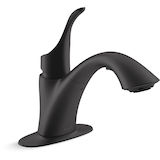 Kohler Simplice<sup>MD</sup> 4 g/m Robinet de lessive, noir mat Front_Three_Fourths_Angled_Right
