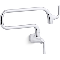 Kohler Graze® Wall Mount Pot Filler Faucet, Polished Chrome