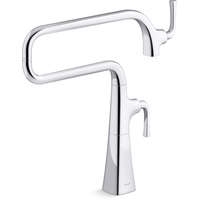 Kohler Graze® Deck Mount Pot Filler Faucet, Polished Chrome