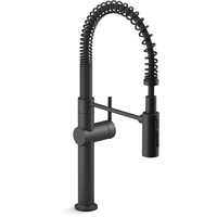 Kohler Crue¿ Single Handle Semi Professional Kitchen Sink Faucet, Matte Black