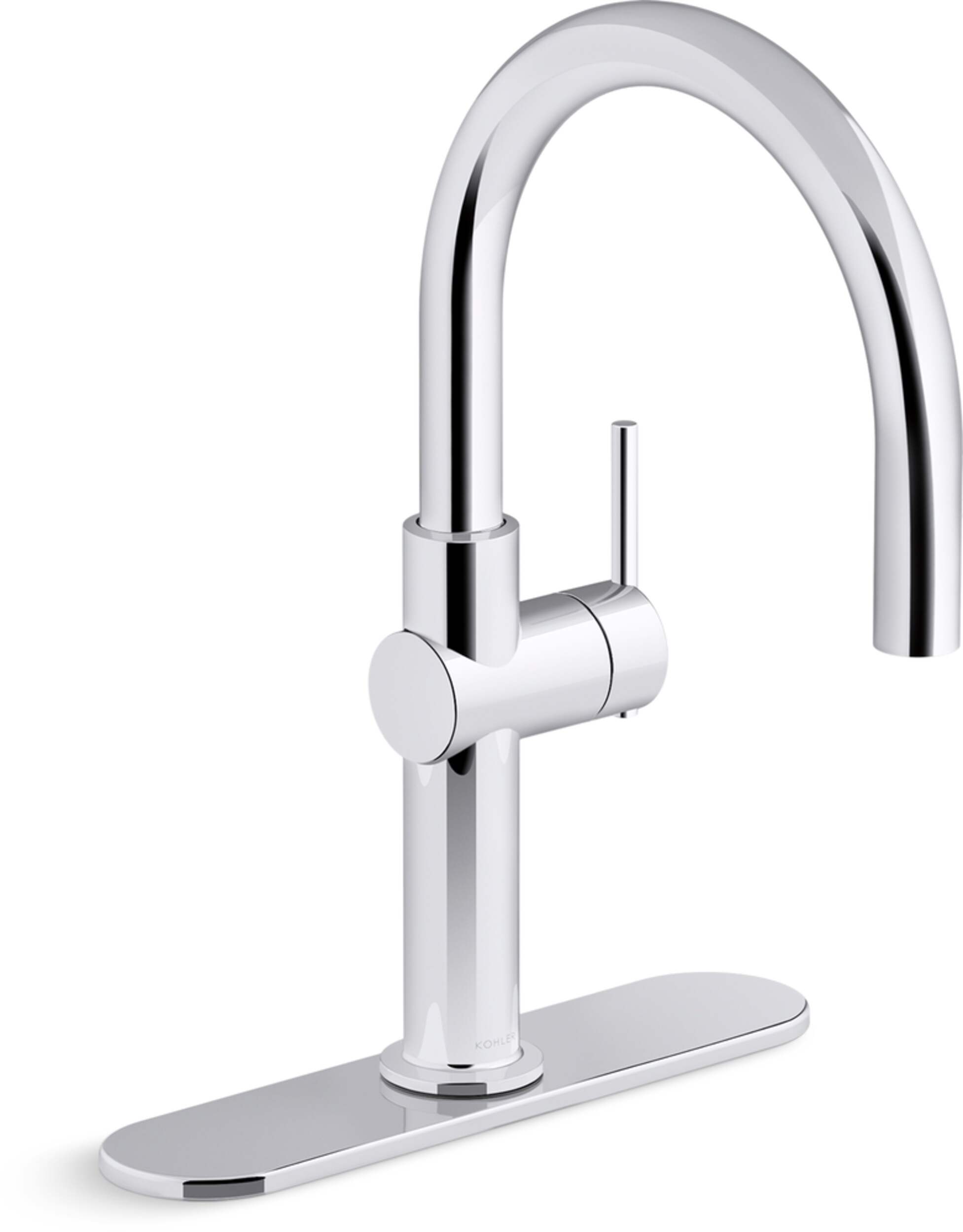 Kohler Crue™ Single Handle Bar Sink Faucet, Polished Chrome Front_Three_Fourths_Angled_Right