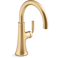 Kohler Tone™ Single Handle Bar Sink Faucet, Vibrant Brushed Moderne Brass