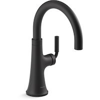 Kohler Tone™ Single Handle Bar Sink Faucet, Matte Black Front_Three_Fourths_Angled_Right