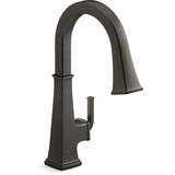 Kohler Riff™ Pull Down Single Handle Kitchen Faucet, Oil Rubbed Bronze Front_Three_Fourths_Angled_Right