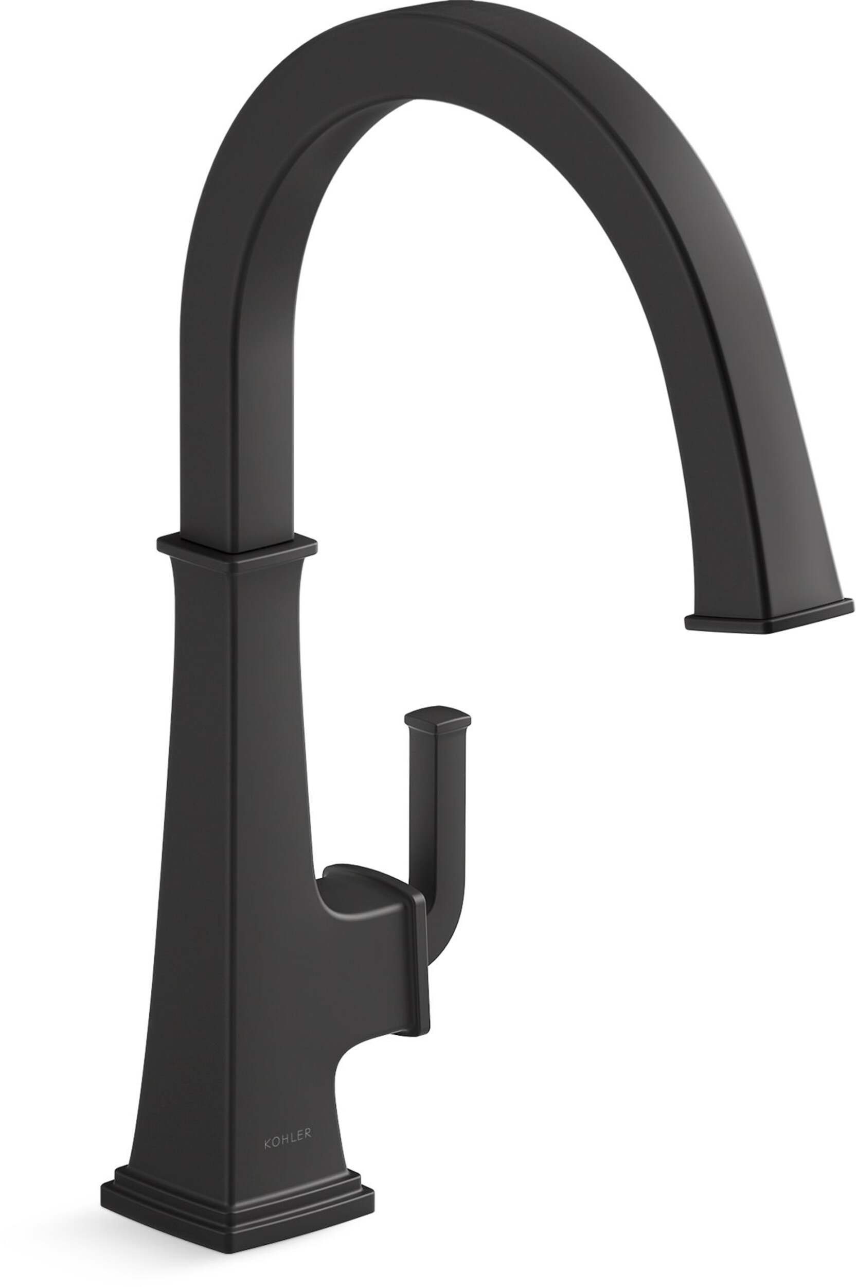 Kohler Riff™ Single Handle Bar Sink Faucet, Matte Black Front_Three_Fourths_Angled_Right