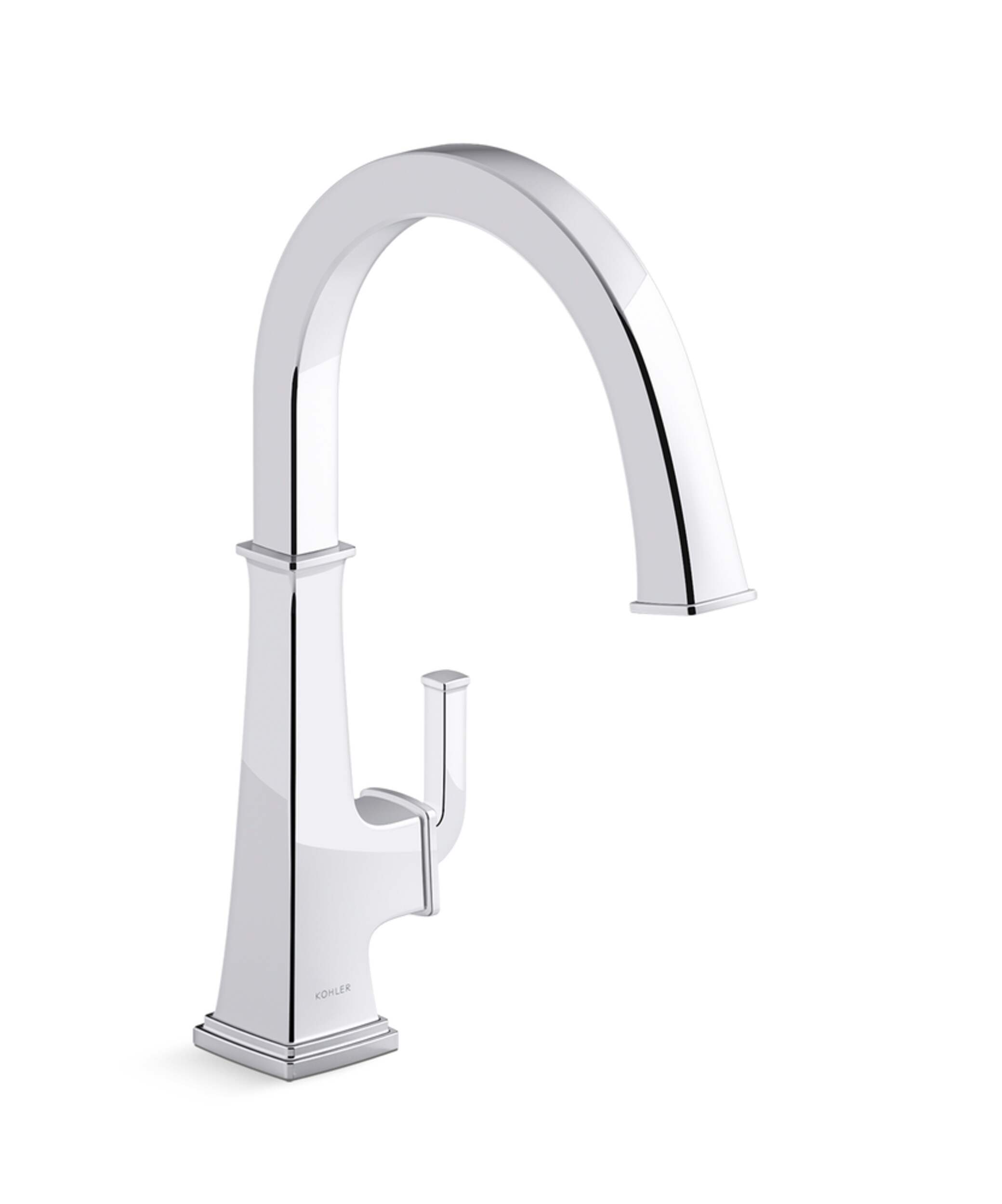 Kohler Riff™ Single Handle Bar Sink Faucet, Polished Chrome Front_Three_Fourths_Angled_Right