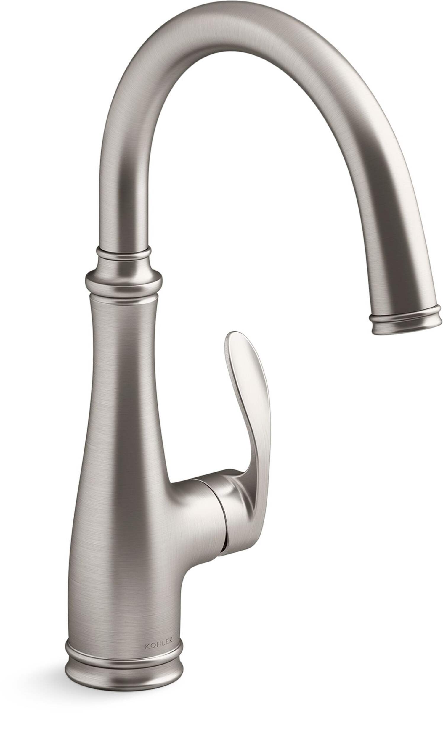 Kohler Bellera® Bar Sink Faucet, Vibrant Stainless Front_Three_Fourths_Angled_Right
