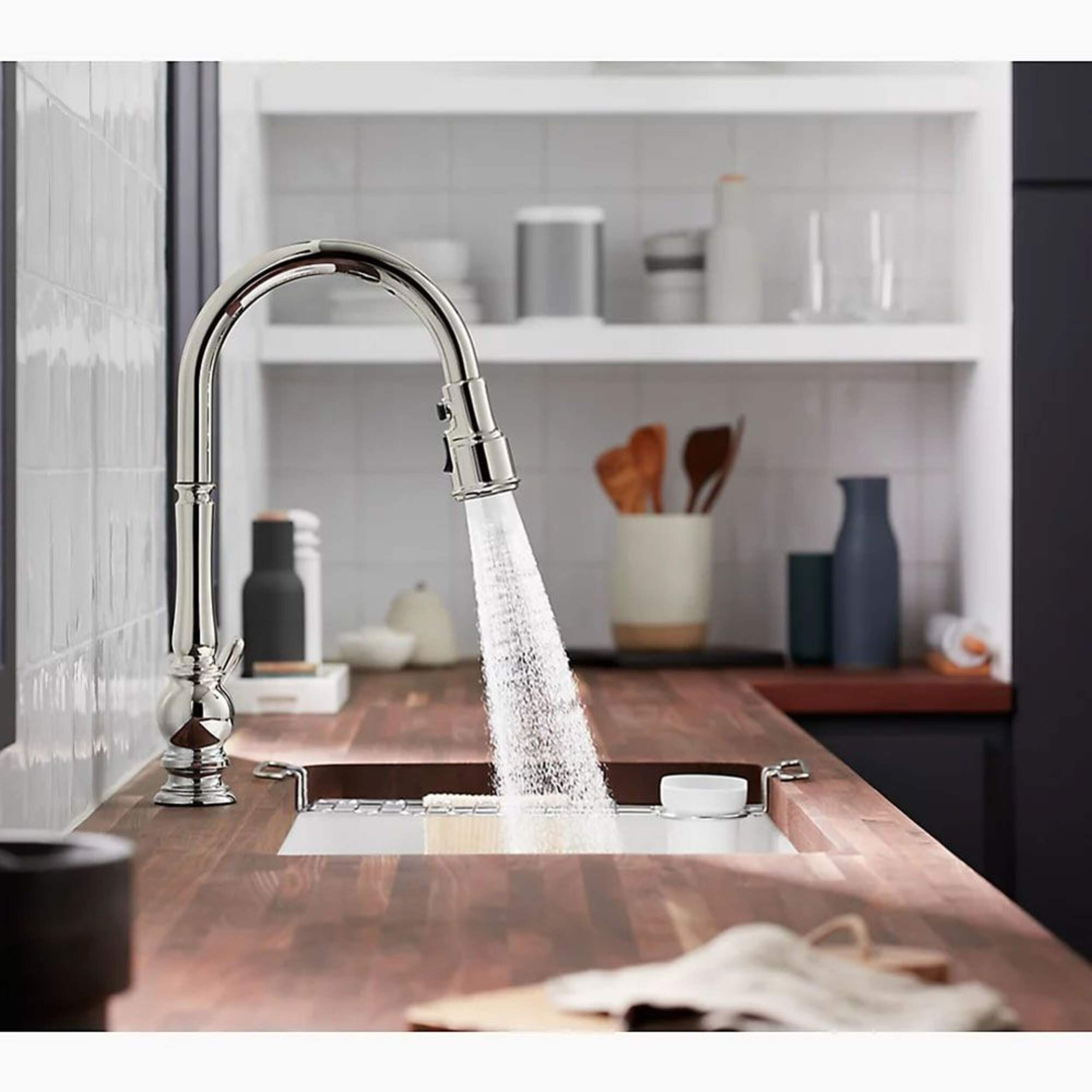 Kohler Artifacts® Touchless Pull Down Kitchen Sink Faucet, Vibrant