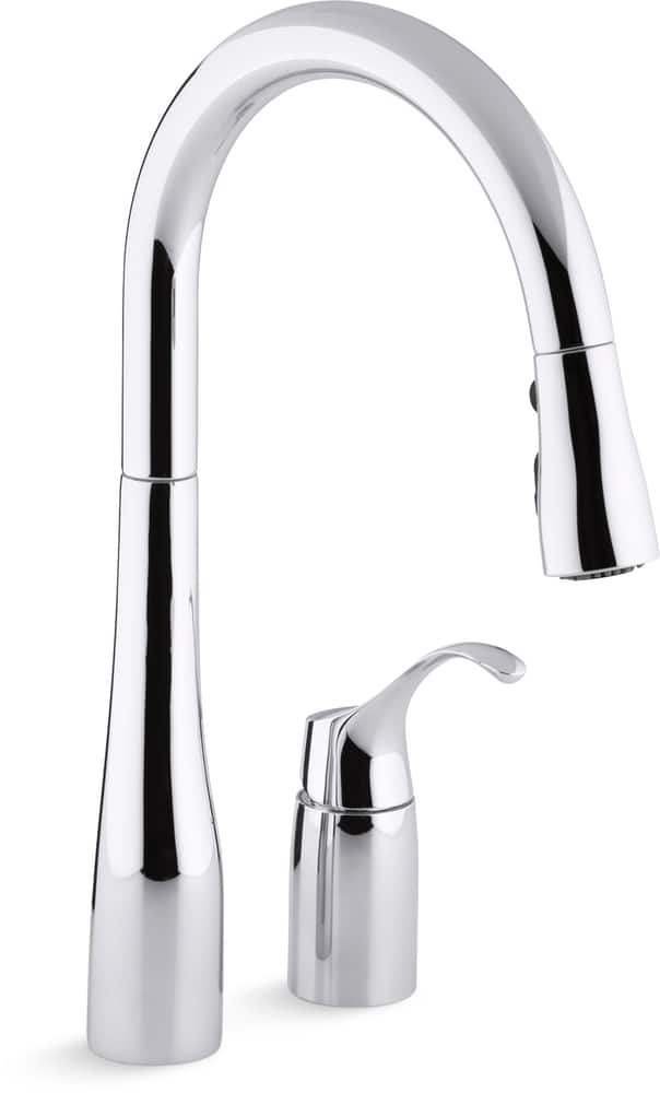 Kohler Simplice Kitchen Faucet with 161/8in Sprout, Polished Chrome