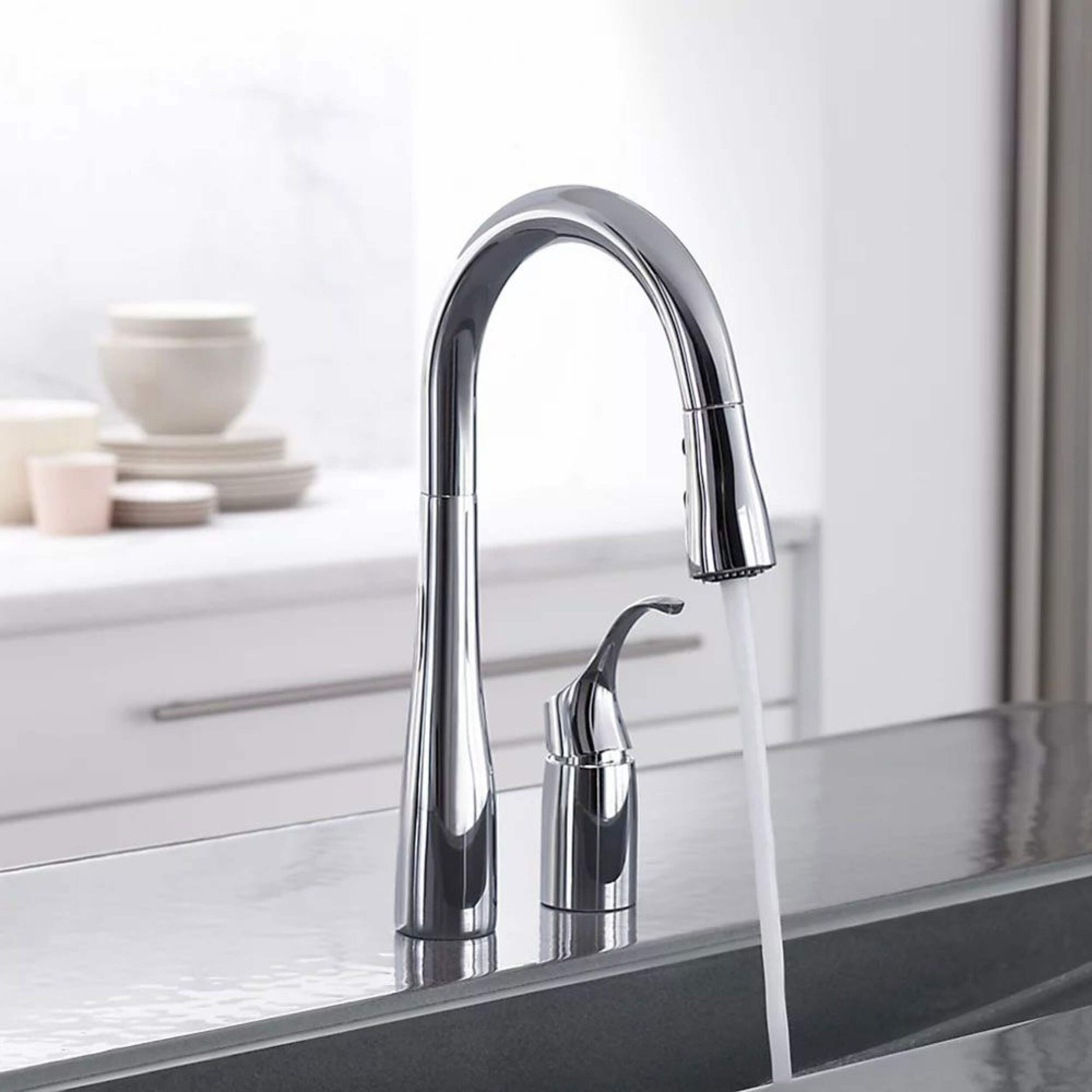 Kohler Simplice® Double Hole Kitchen Sink Faucet, 14-3/4