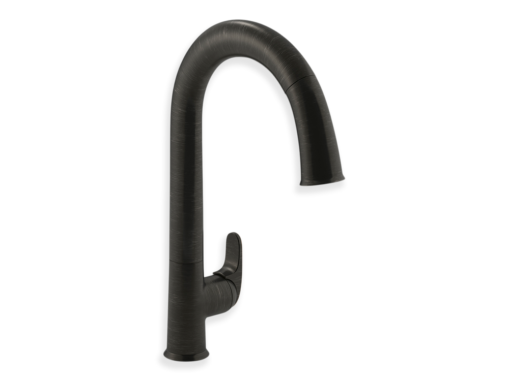 Kohler Sensate Touchless Kitchen Faucet with 15-1/2-in Pull-Down Spout - Kohler Oil Rubbed Bronze Kitchen Faucet